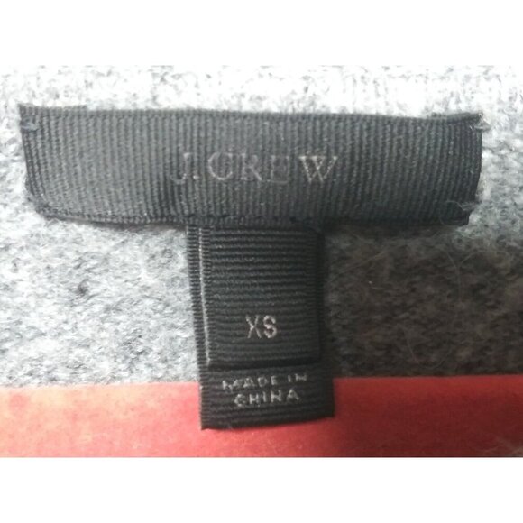 J. Crew sweater XS Cowl Neck gray pullover ALPACA MERINO WOOL blend long sleeve - Picture 5 of 8
